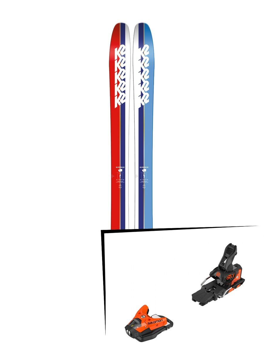 Set: K2 SKI Marksman 2019 + Salomon STH2 WTR 13 orange/black - Bild 1