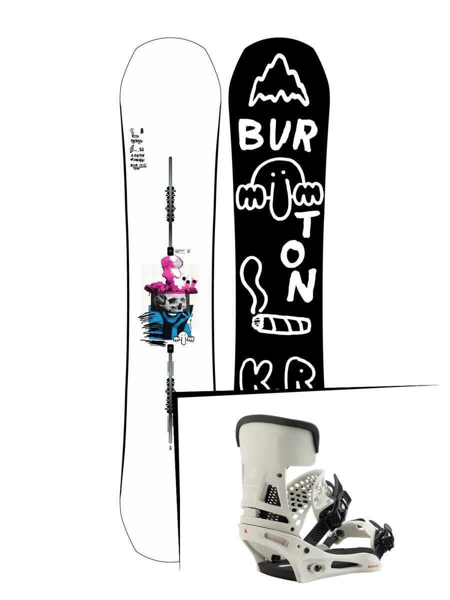 Set: Burton Kilroy Process 2019 + Burton Malavita vape cloud - Bild 1