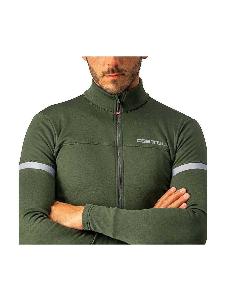 Castelli Fondo 2 Jersey FZ, military green/silver reflex - Bild 4