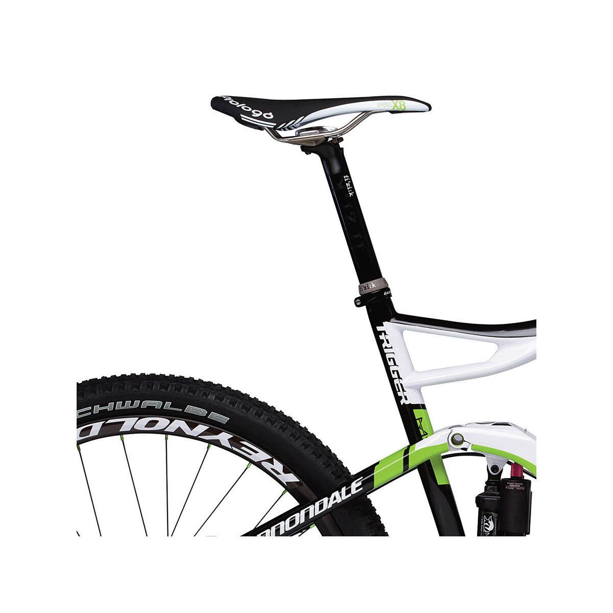 *** 2. Wahl *** Cannondale Trigger Carbon 1 2013, exposed carbon w/ magnesium white and bersker green accents gloss - Mountainbike | Rahmenhöhe M // 45,7 cm - Bild 6