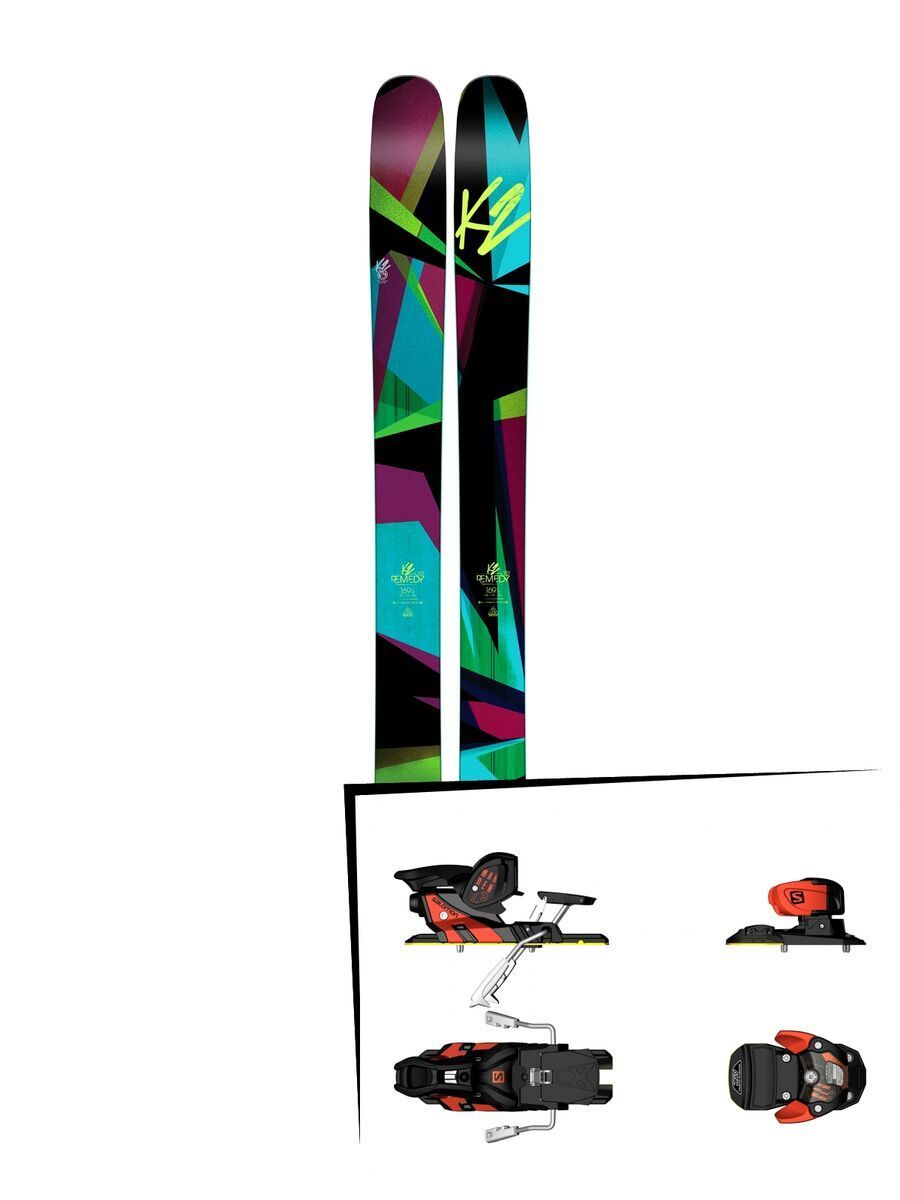 K2 SKI Set: Remedy 112 2016 + Salomon Warden MNC 13 - Bild 1