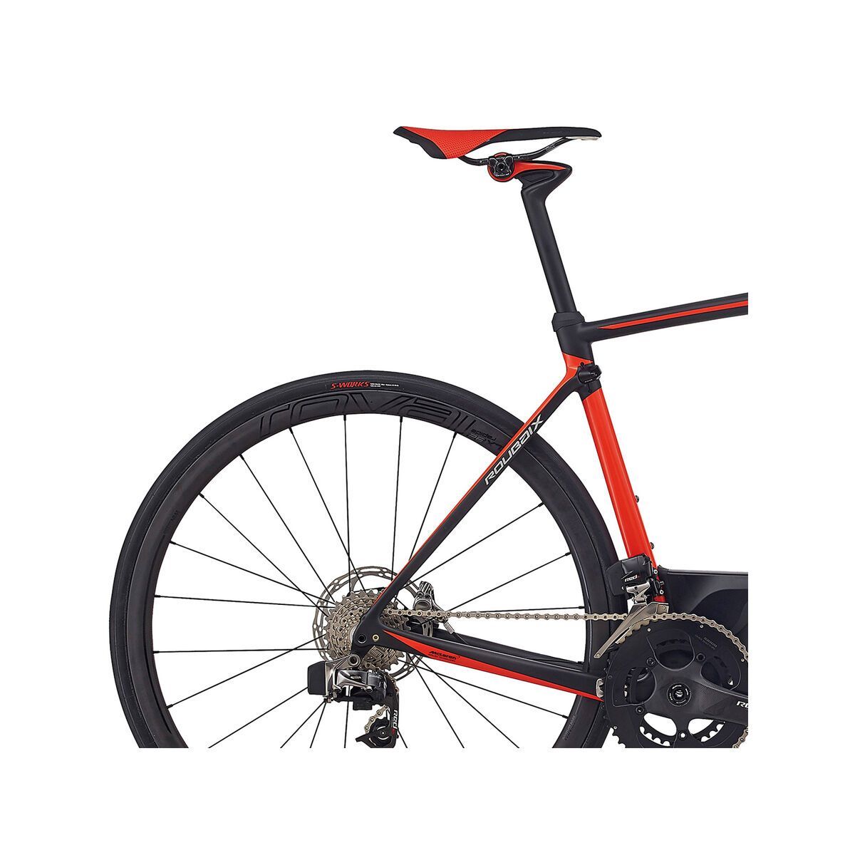 Specialized S-Works Roubaix eTap, carbon/rocket red/kool silver - Bild 5