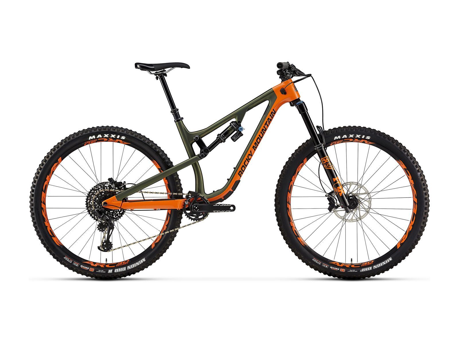 Rocky Mountain Instinct Carbon 90 BC Edition, fox racing orange/tank girl/black in black - Bild 1