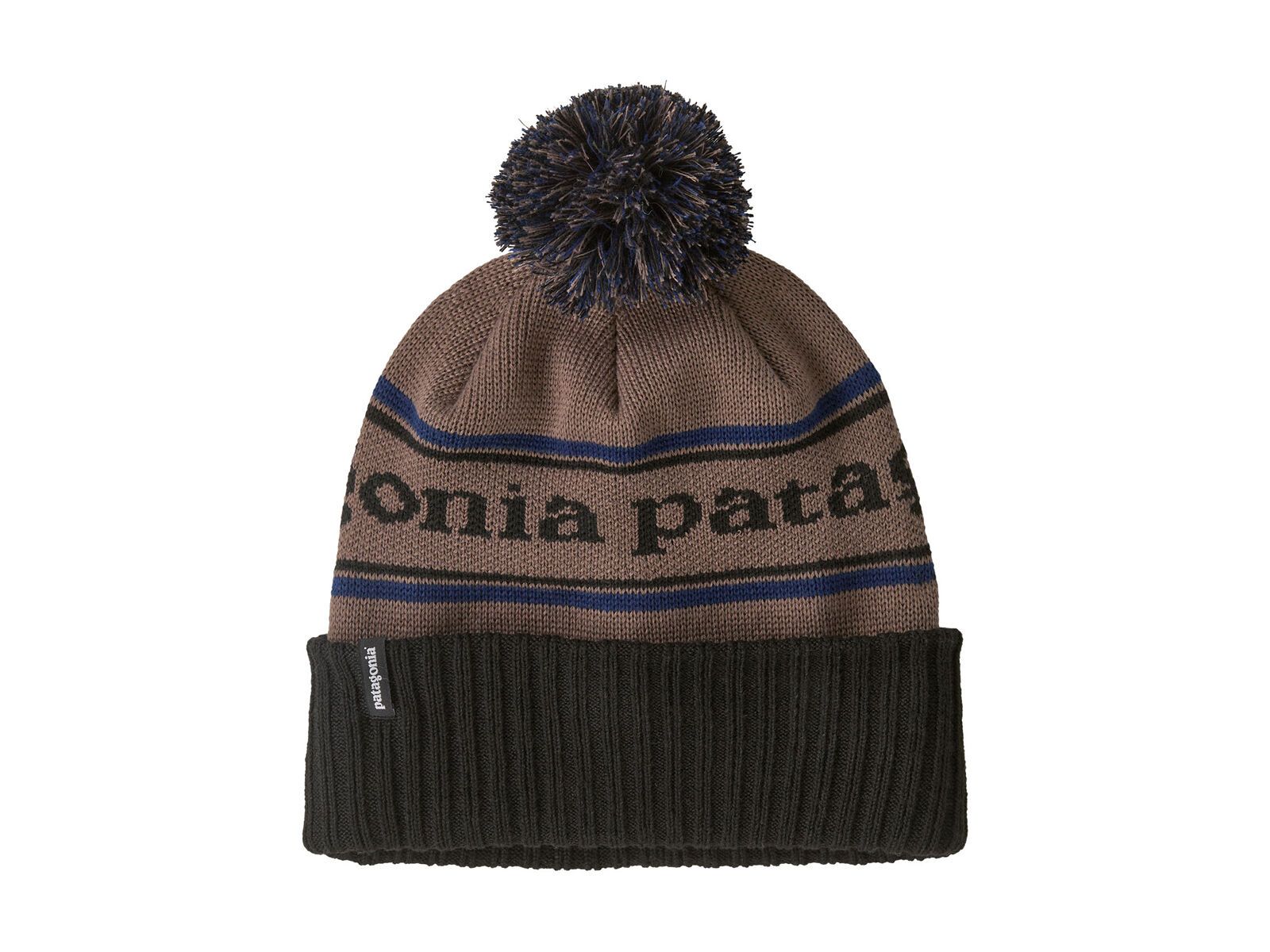 Patagonia Powder Town Beanie Park Stripe, marlow brown - Bild 1