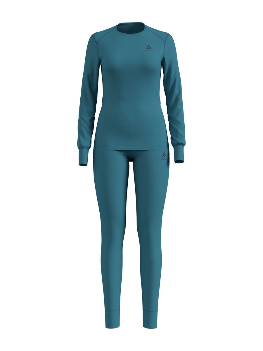 Odlo Set long Active Warm, algiers blue - Bild 1
