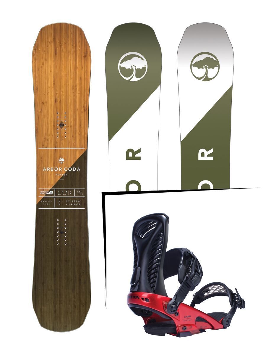 Set: Arbor Coda Rocker 2017 + Ride Capo (1770115S) - Bild 1