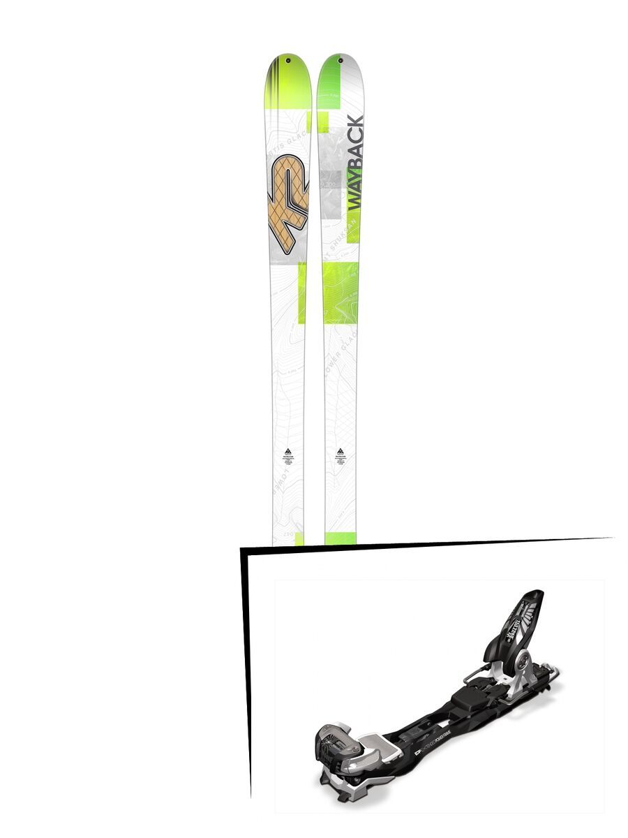 K2 SKI Set: Wayback 88 2016 + Marker Baron EPF 13 - Bild 1
