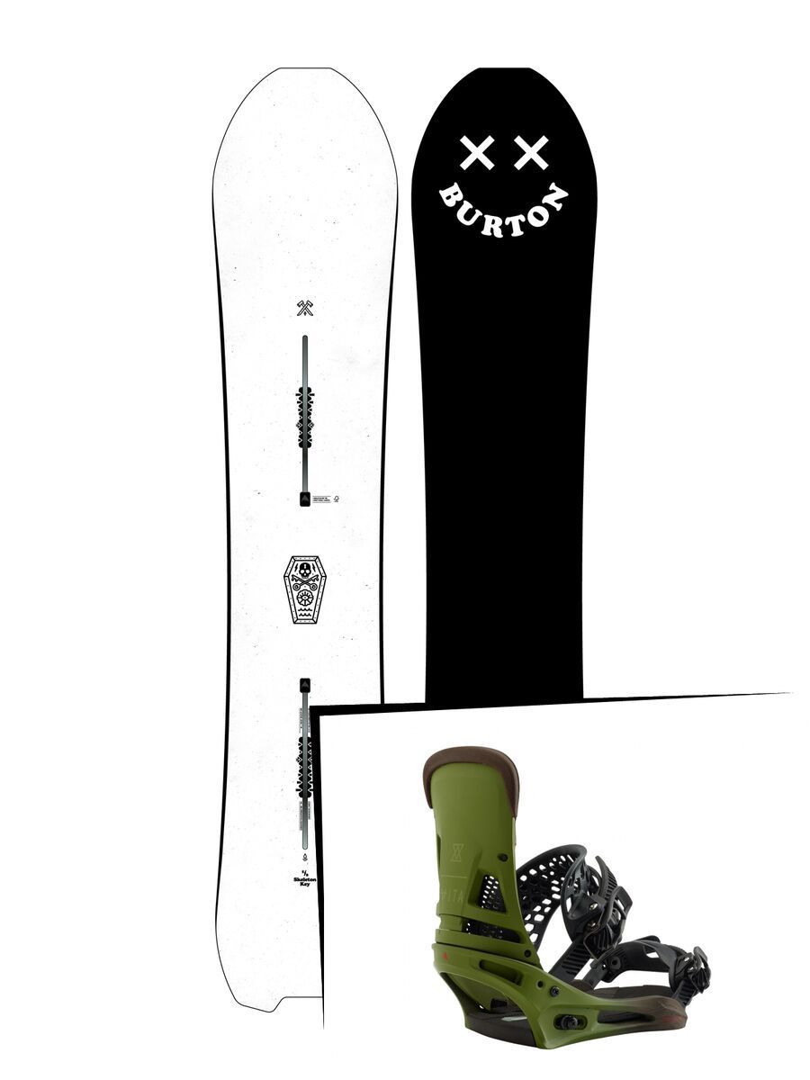 Set: Burton Skeleton Key 2019 + Burton Malavita camp on green - Bild 1