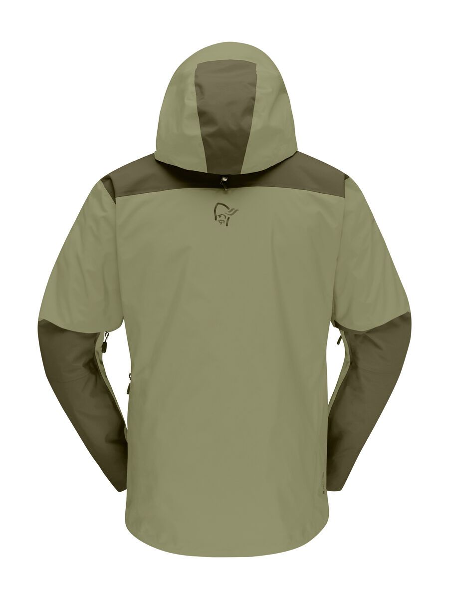 Norrona trollveggen Gore-Tex Pro light Jacket M's, olive night/deep lichen green - Bild 3