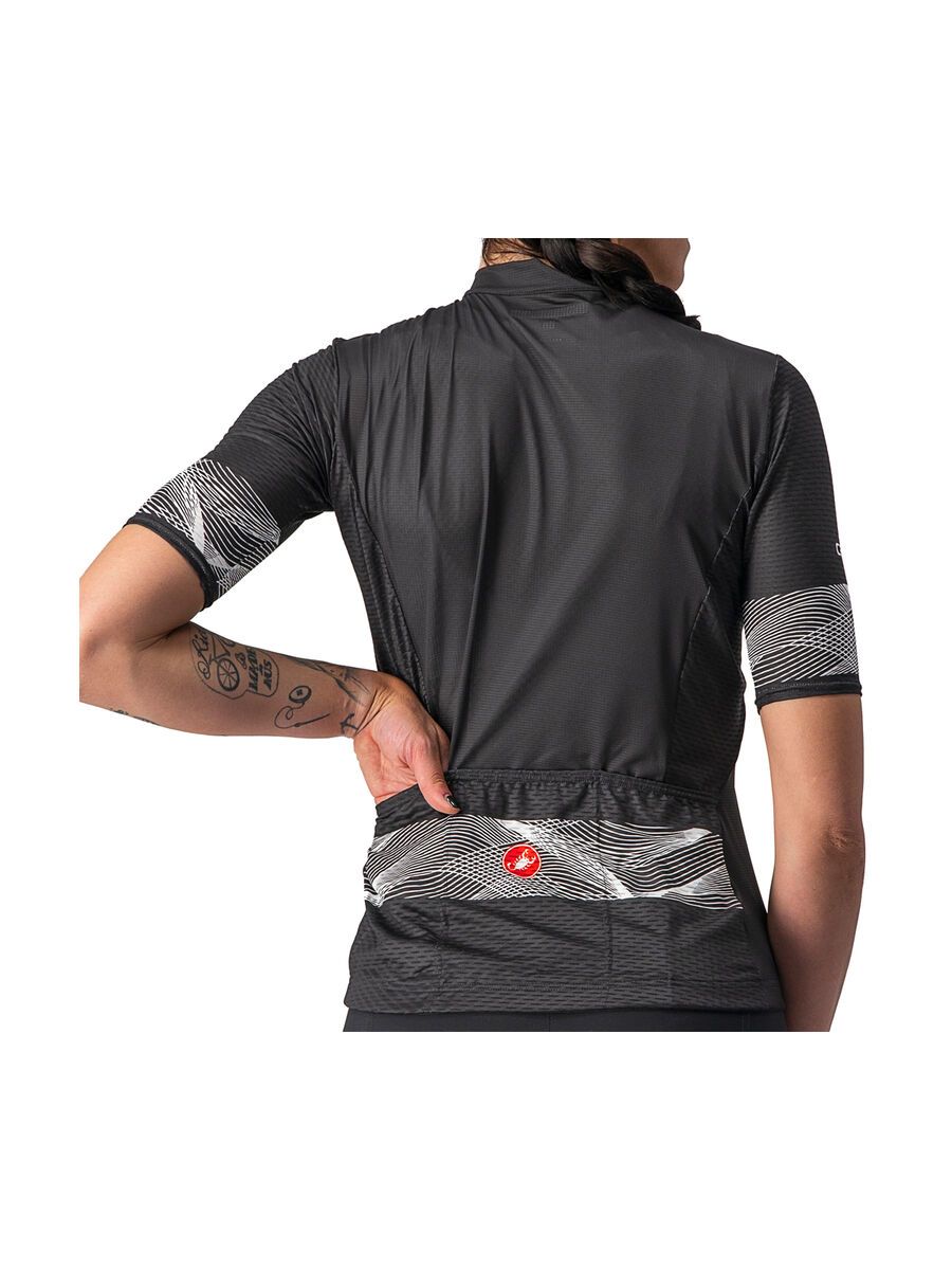 Castelli Fenice Jersey, light black/white - Bild 6