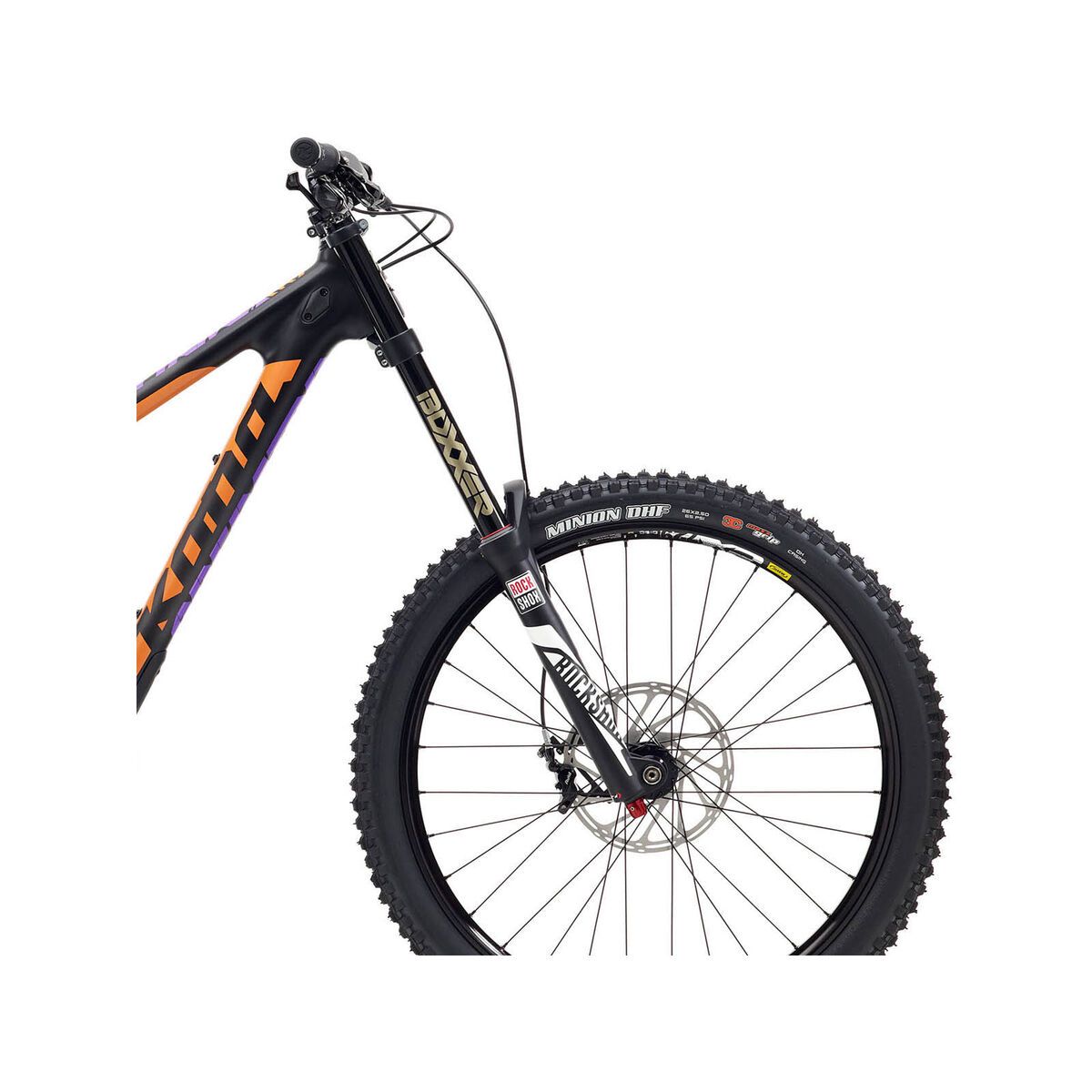 Kona Supreme Operator, Matt UD Carbon & Black w/Gloss Orange & Purple - Bild 5