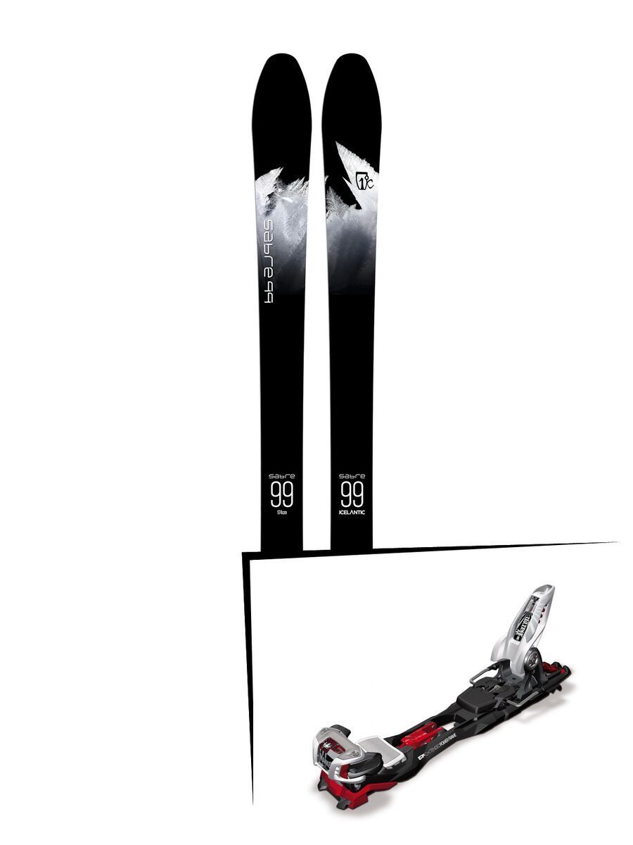 Set: Icelantic Sabre 99 2018 + Marker Baron EPF 13 black/white/red - Bild 1