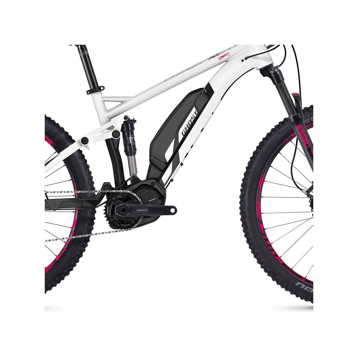 Ghost Hybride Lanao FS S3.7+ AL, star white/night black/neon pink - Bild 3