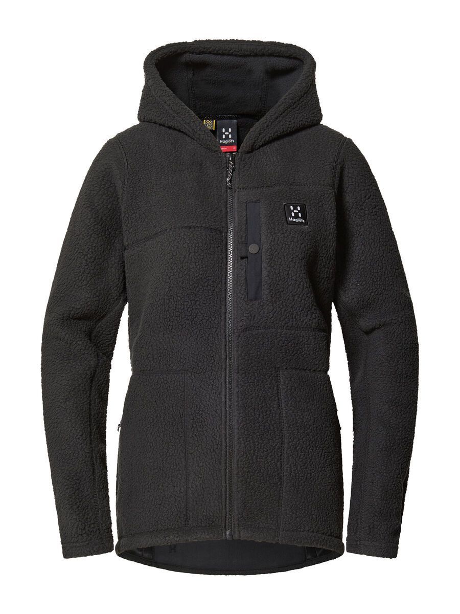 Haglöfs Malung Pile Hood Women true black S 606959-2C5-S