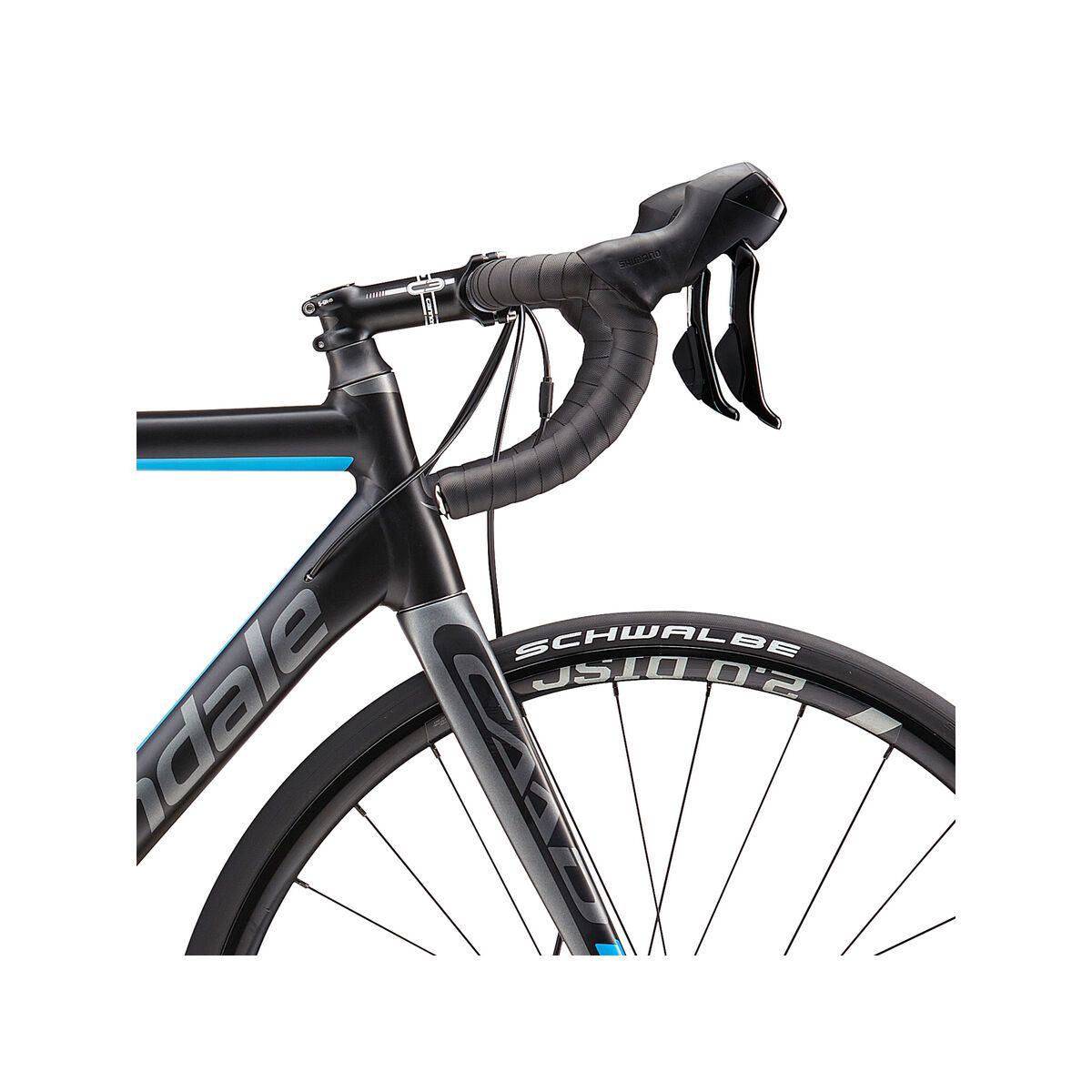 Cannondale CAAD12 Disc 105 5, matte jet black w/ charcoal grey, gloss ultra blue - Bild 5