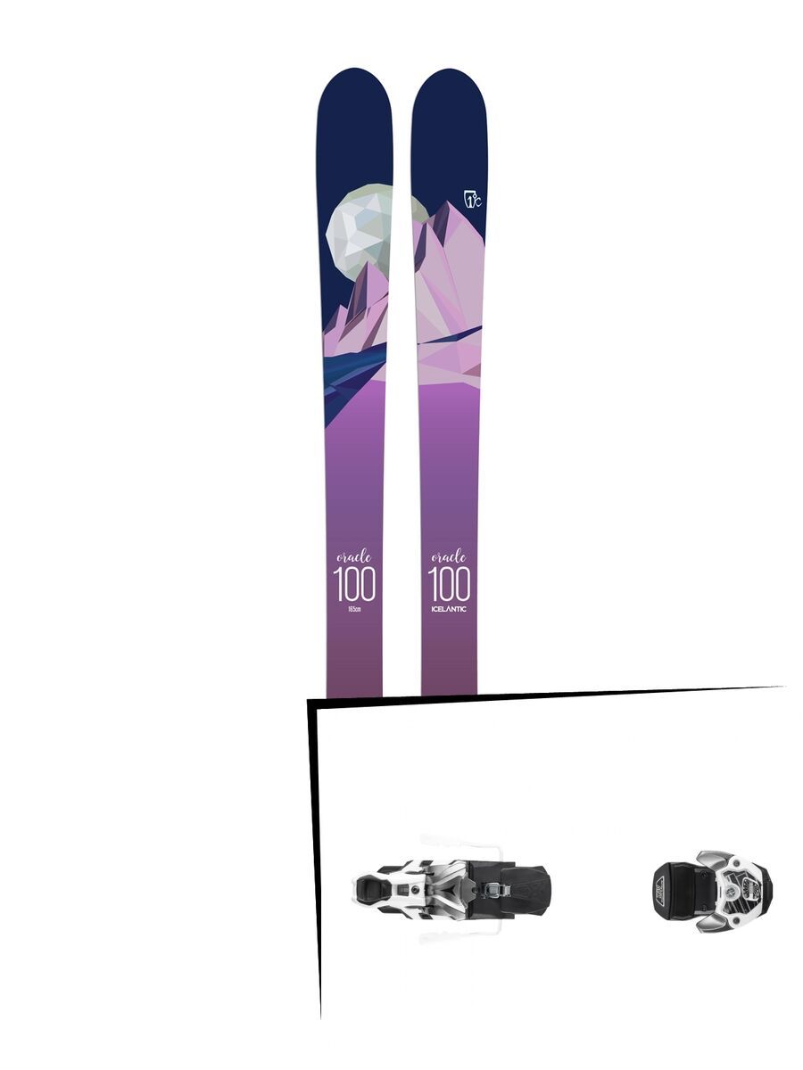 Set: Icelantic Oracle 100 2018 + Atomic Warden MNC 13 gun metal/white - Bild 1