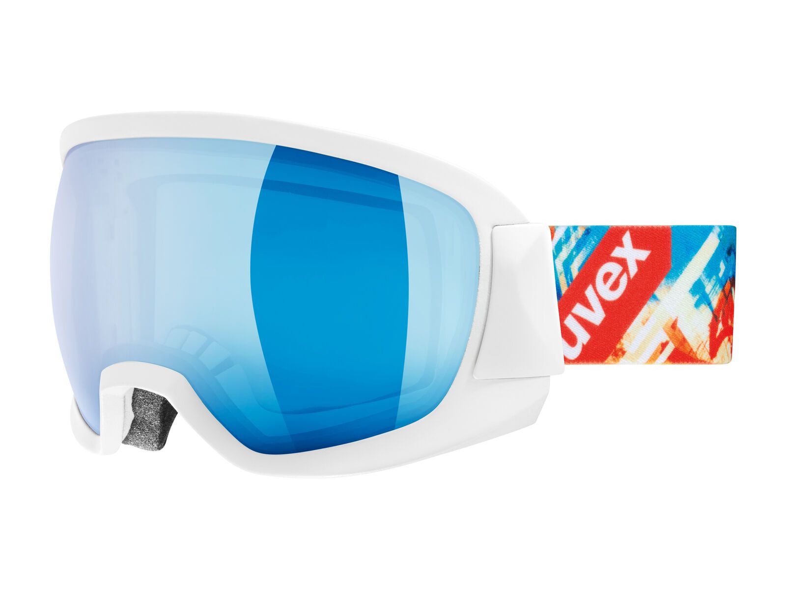 uvex contest FM, white mat/Lens: mirror blue - Bild 1