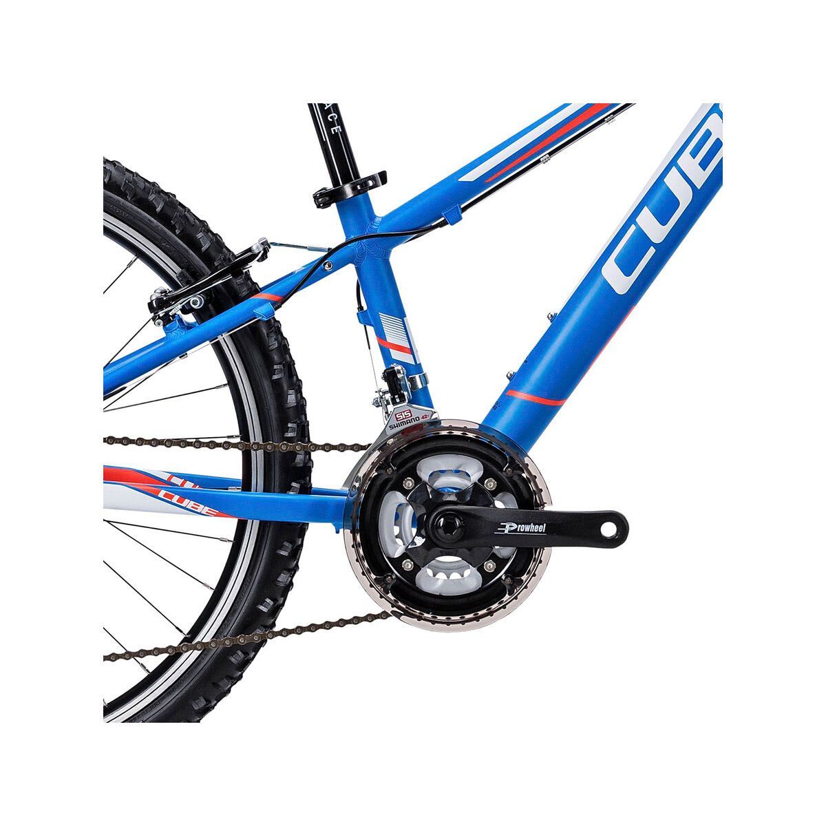 Cube Kid 240, blue/white/flashred - Bild 3