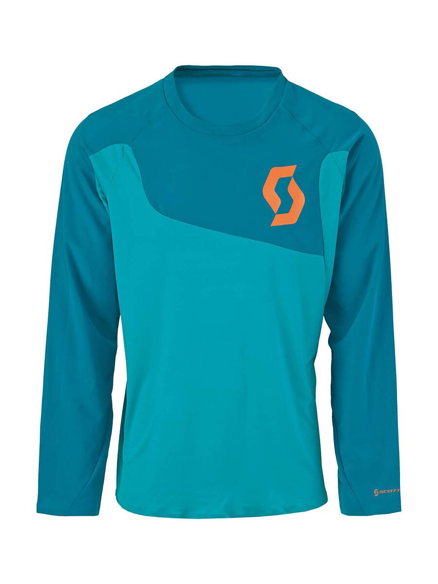 Scott AMT l/sl Shirt, medium blue/orange - Bild 1