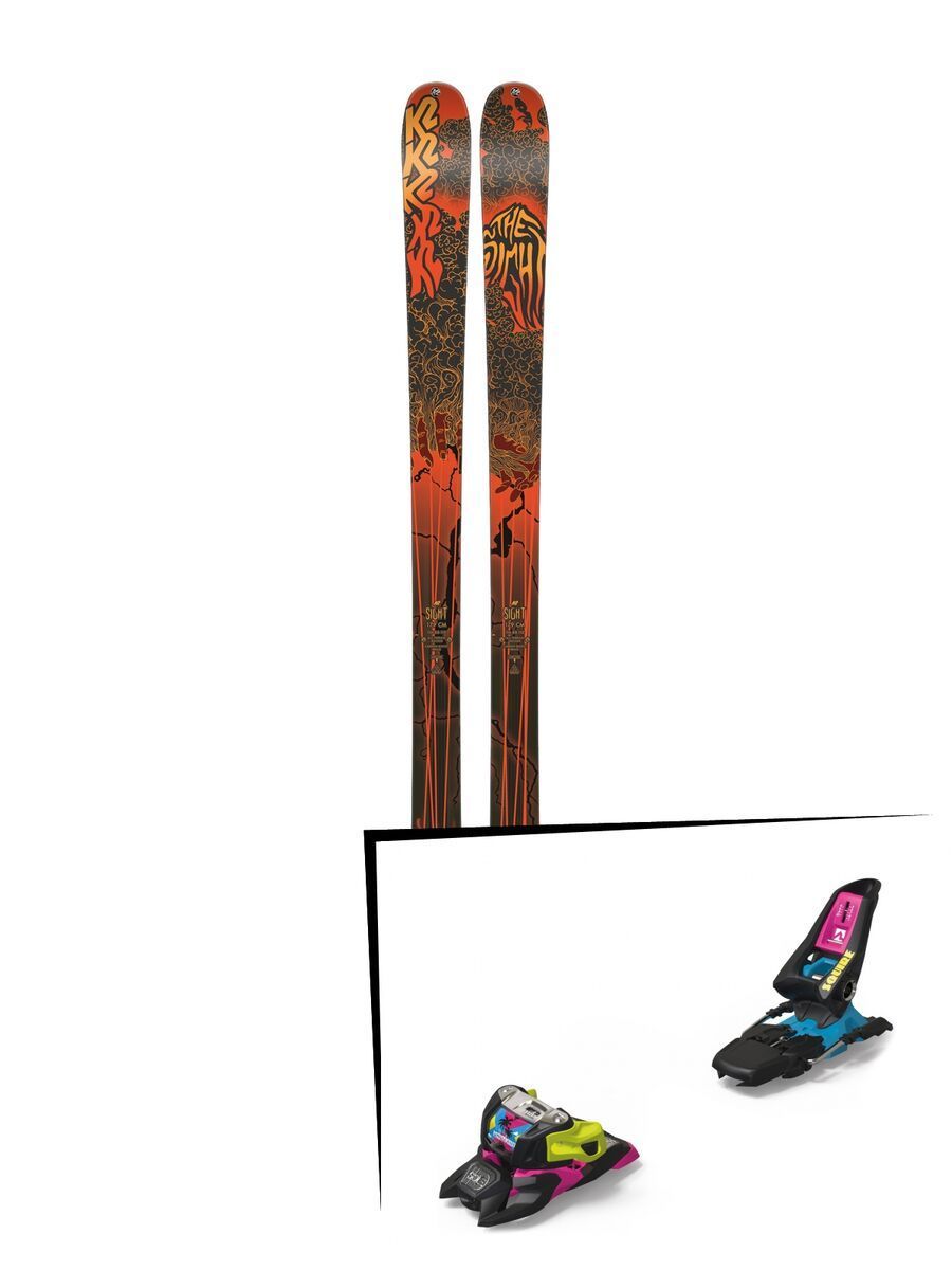 Set: K2 SKI Sight 2019 + Marker Squire 11 ID black/pink/blue - Bild 1