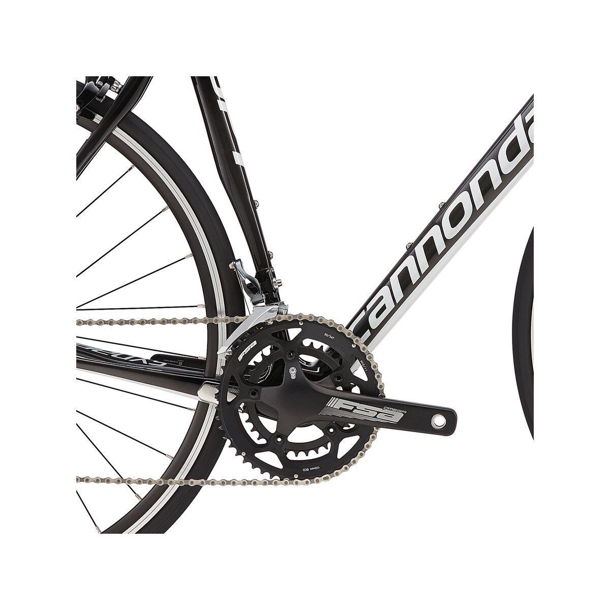 Cannondale Synapse Carbon Tiagra 6, jet black w/ magnesium white and nearly black, matte - Bild 3