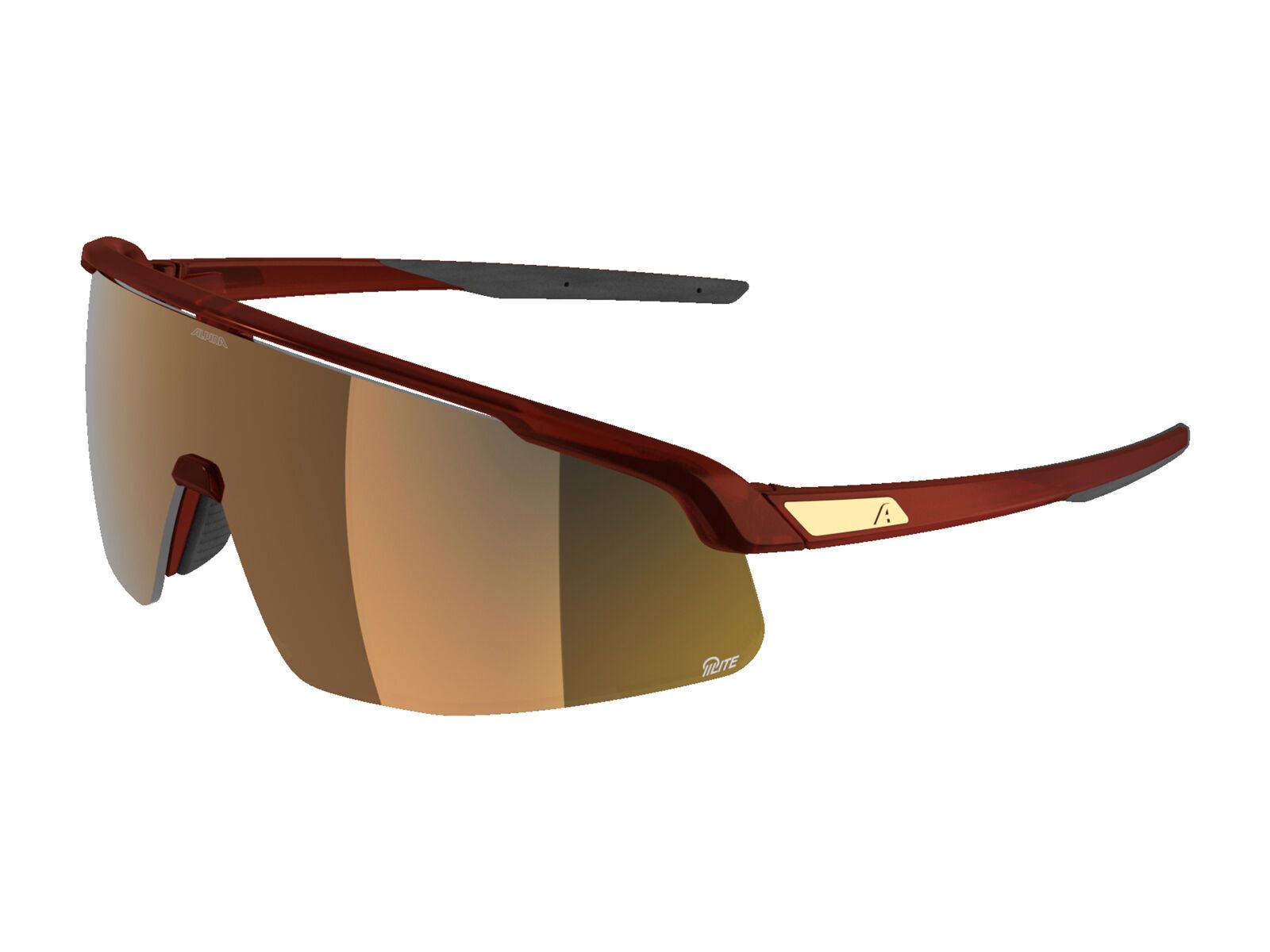 Alpina Turbo Pro S Q-Lite, Gold Mirror / red-translucent matt - Bild 1