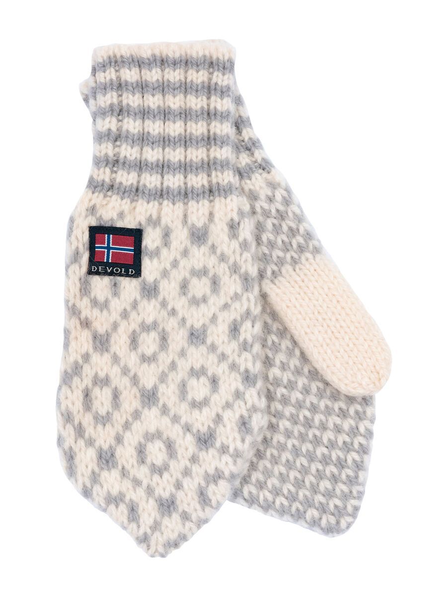 Devold Svalbard Wool Mitten, offwhite/grey - Bild 1