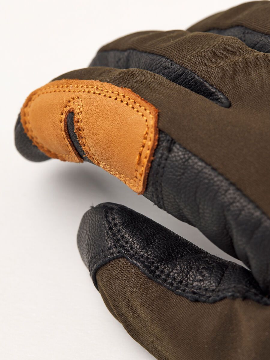 Hestra Ergo Grip Active Wool Terry 5 Finger, dark forest/black - Bild 2