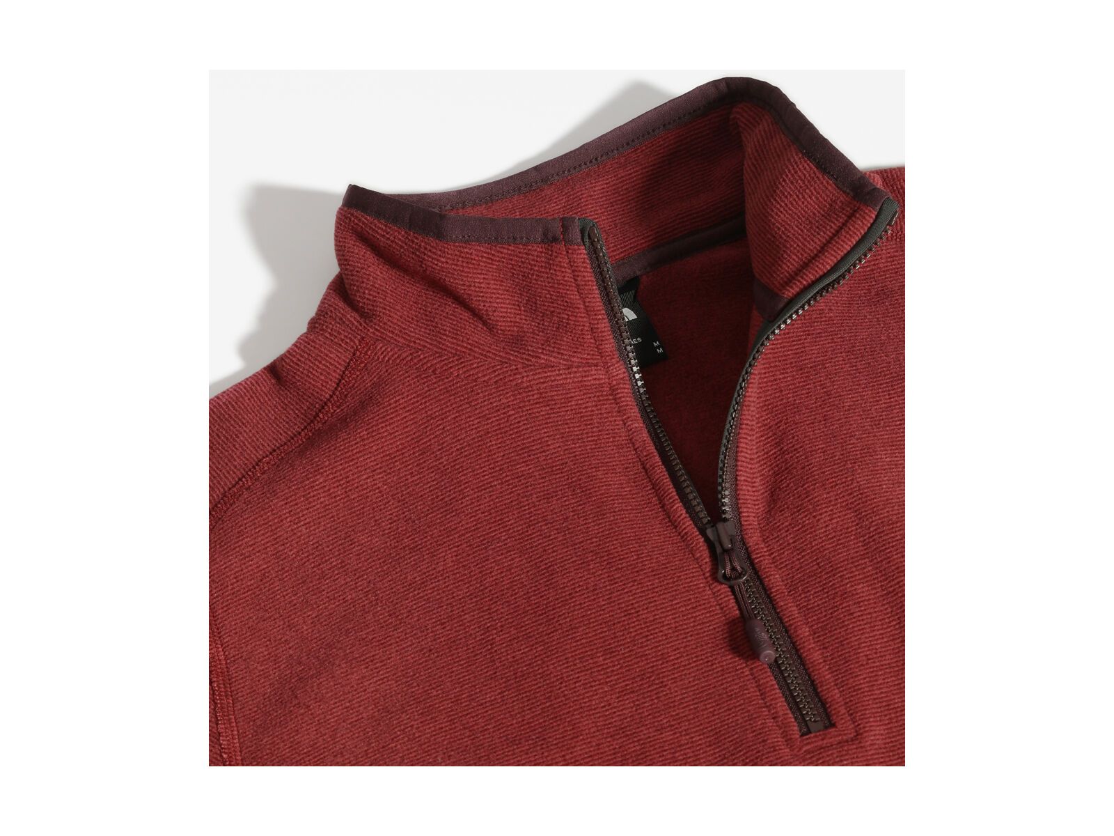 The North Face Women's 100 Glacier 1/4 Zip, root brown/pomegranate stripe - Bild 5