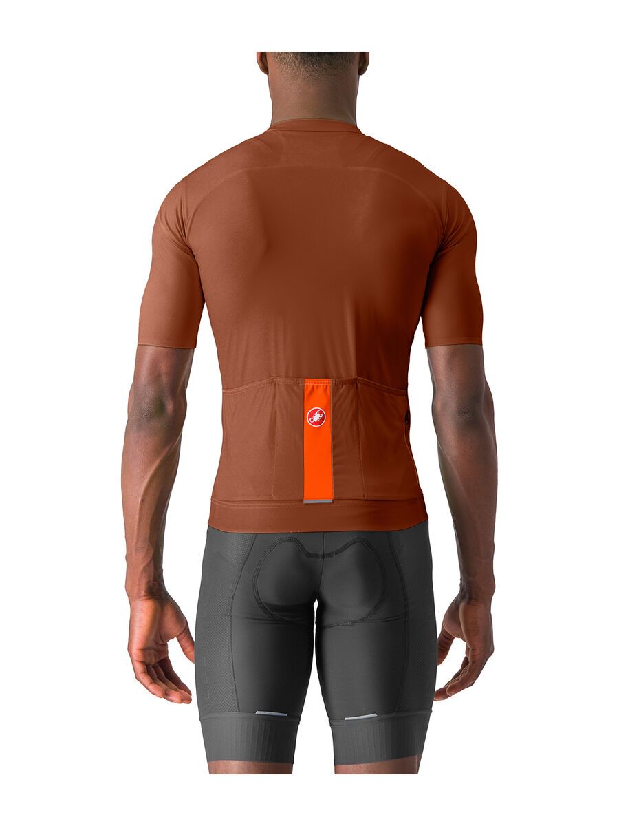 Castelli Prologo Lite Jersey, deep mocha/vivid orange - Bild 2