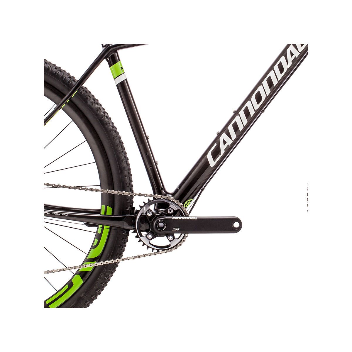 Cannondale F-SI Carbon Team, jet black with berzerker green and magnesium white, gloss - Bild 3