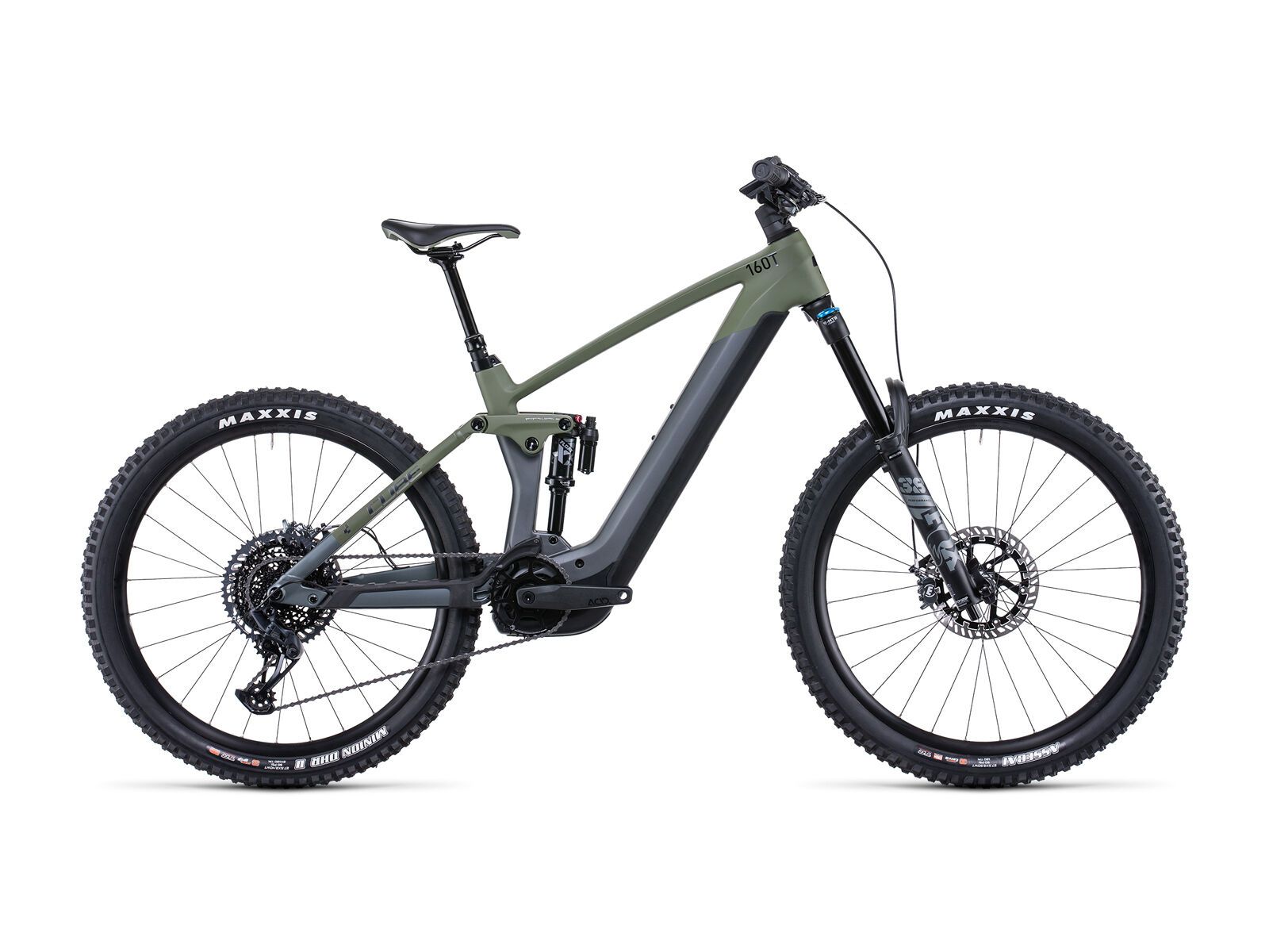 Cube Stereo Hybrid 160 HPC TM 750 27.5, flashgrey´n´olive - Bild 1