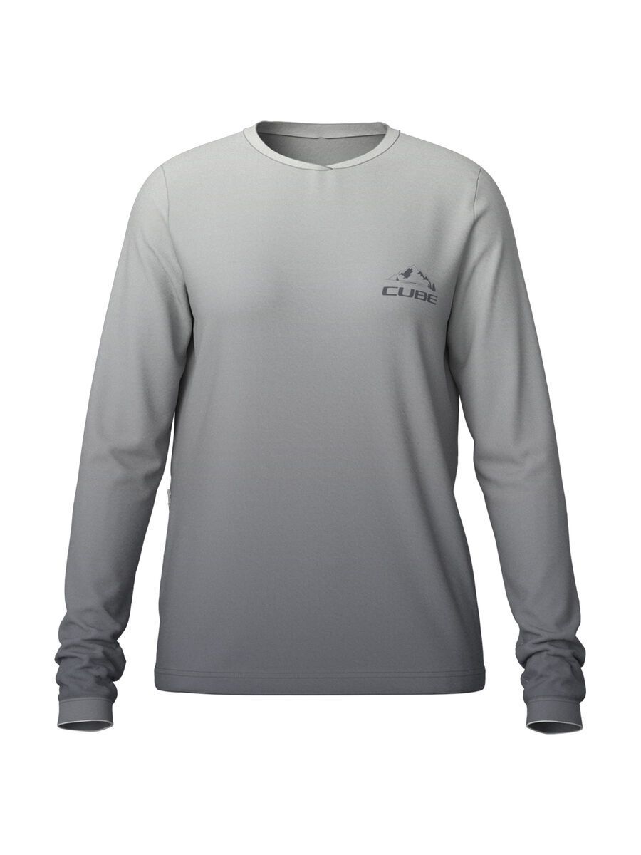 Cube MTB Rundhalstrikot Soft Touch langarm, grey - Bild 1