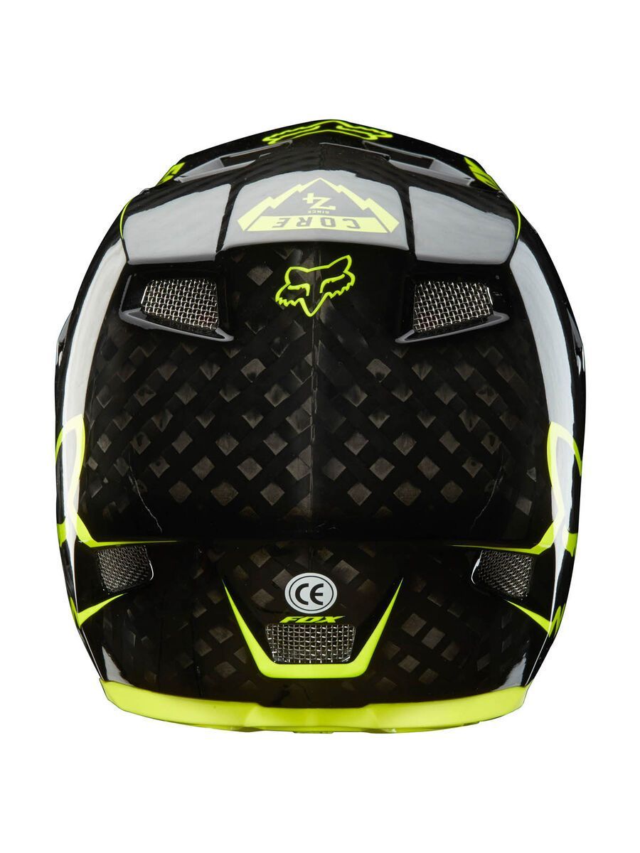 Fox Rampage Pro Carbon Helmet, black/yellow - Bild 4