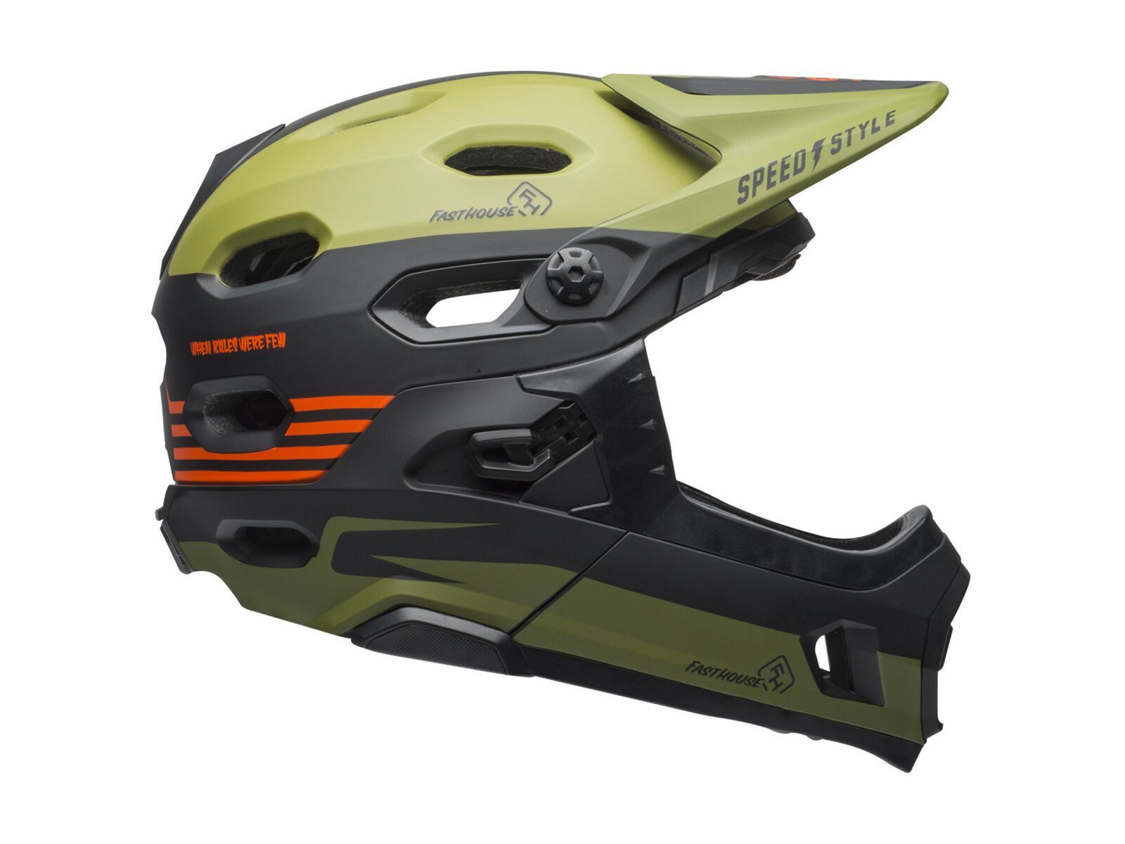 Bell Super DH MIPS Fasthouse, matte green/orange - Bild 4