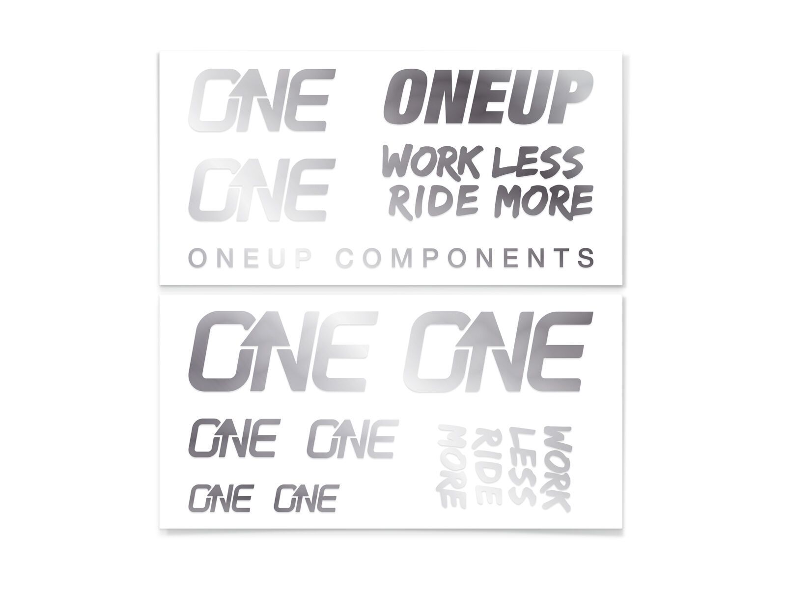 OneUp Components Decal Kit Carbon Handlebar, silver - Bild 1