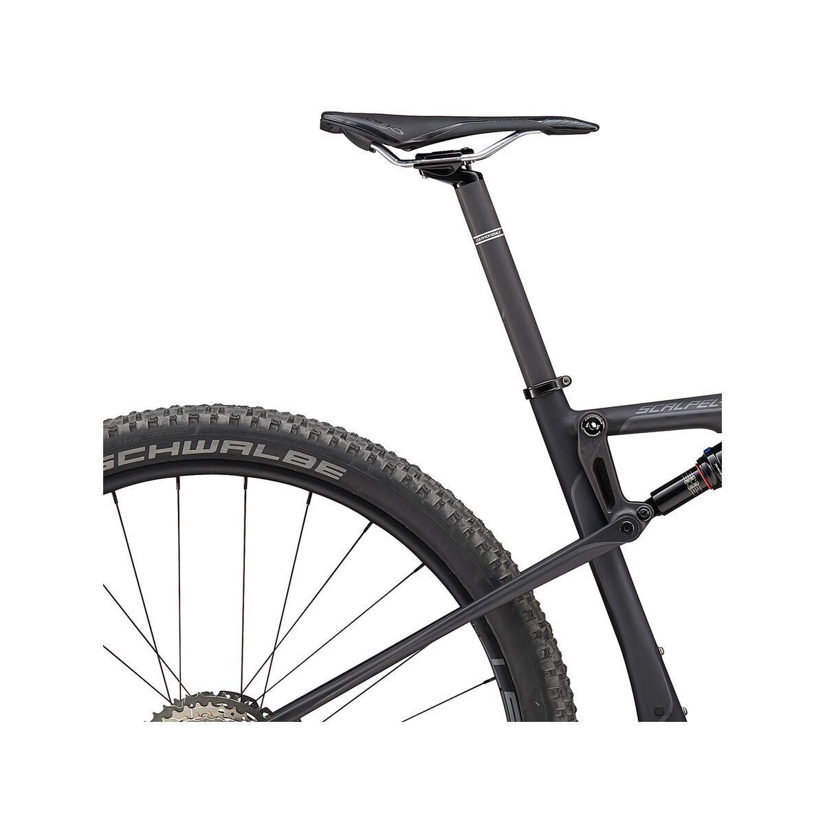 Cannondale Scalpel-Si Carbon 3 29, jet black w/ nearly black and charcoal gray, matte - BBQ - Bild 5
