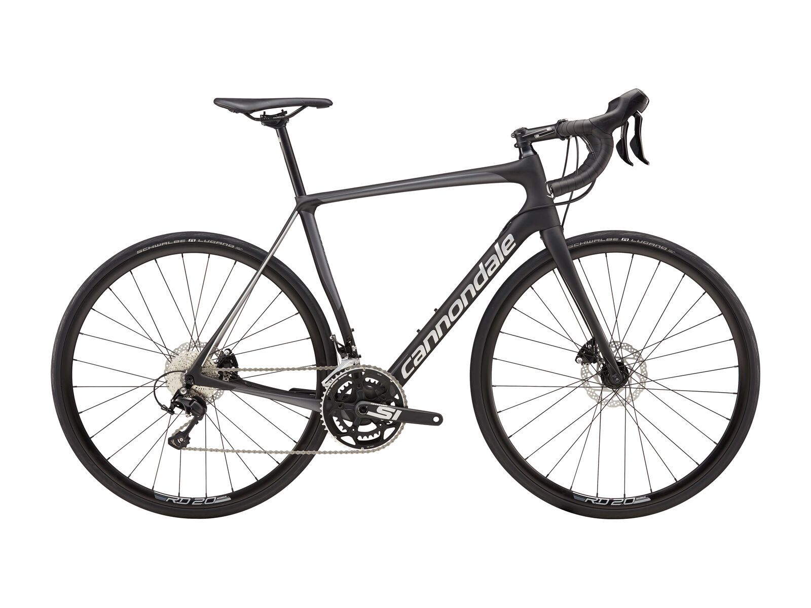 Cannondale Synapse Carbon Disc 105, jet black w/ charcoal gray and fine silver - gloss (BBQ) - Bild 1
