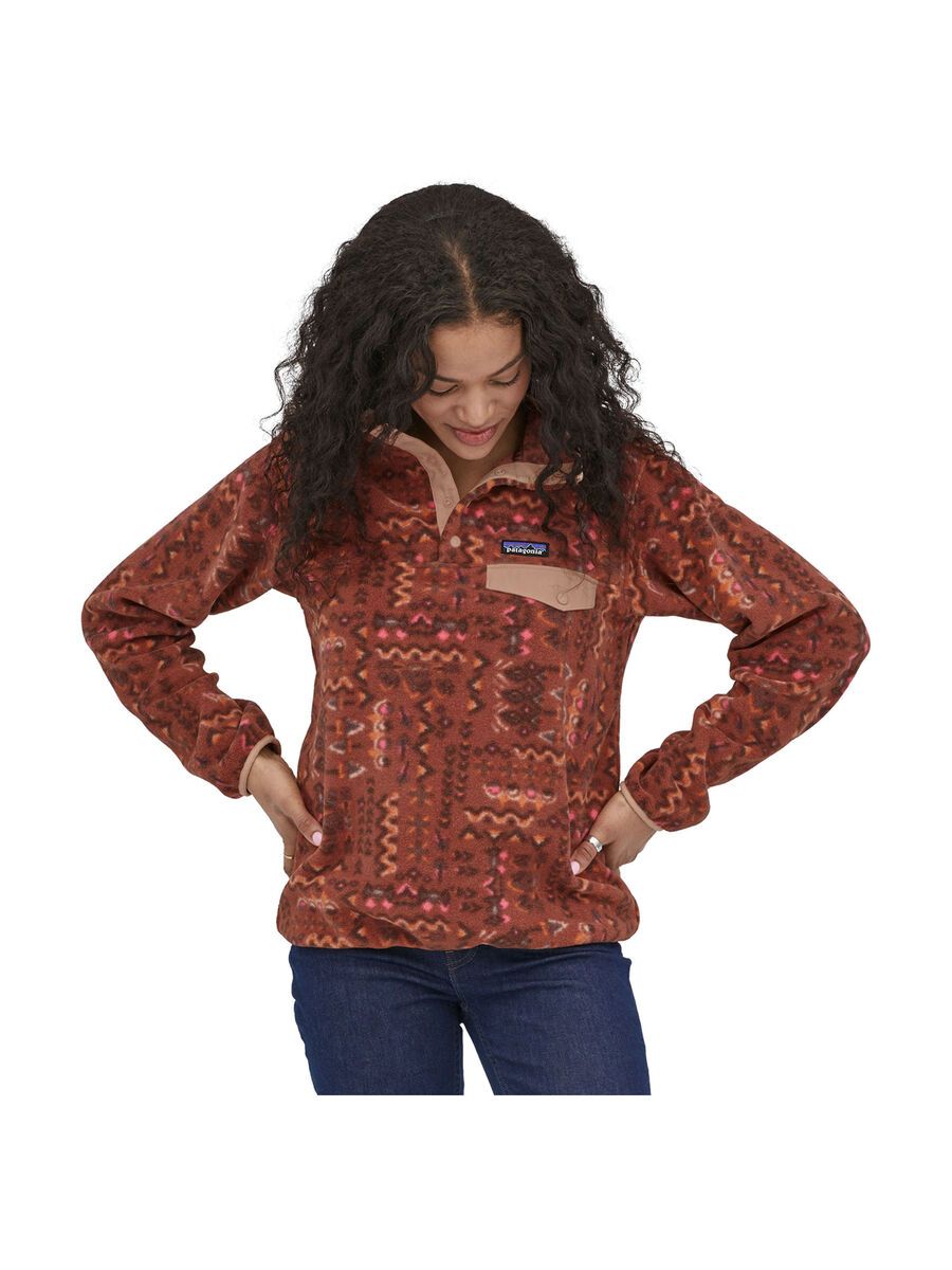 Patagonia Women's Lightweight Synchilla Snap-T Pullover Wandering Woods, sisu brown - Bild 2