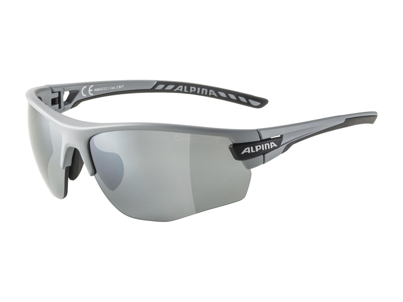 Alpina Tri-Scray 2.0 HR - Mirror Black, grey matt - Bild 1