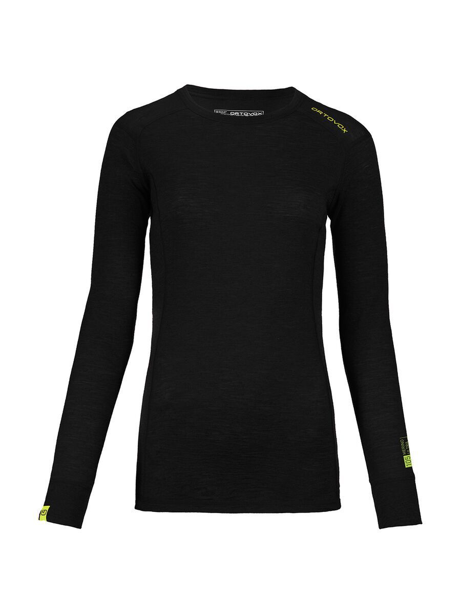 Ortovox 105 Merino Ultra Long Sleeve W, black raven - Bild 1