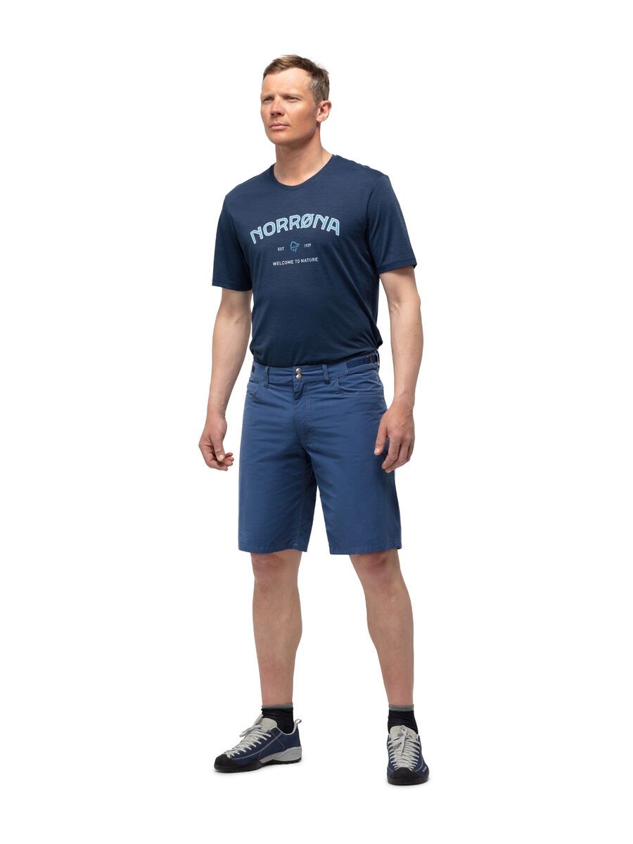 Norrona svalbard light cotton Shorts M's, indigo night - Bild 3