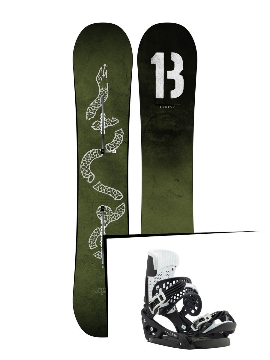 Set: Burton Descendant 2019 + Burton Malavita EST black/white wing - Bild 1