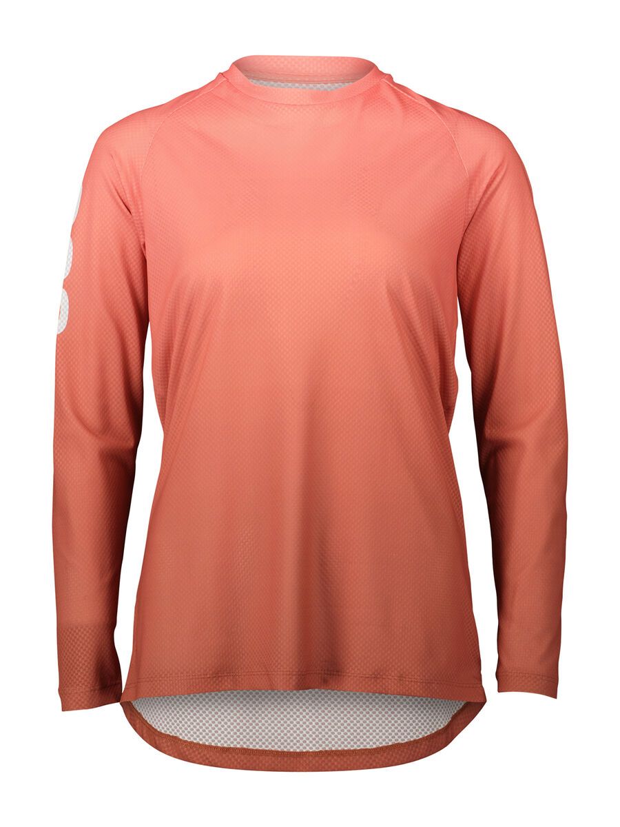 POC W's Essential MTB Lite LS Jersey, gradient ammolite coral - Bild 1