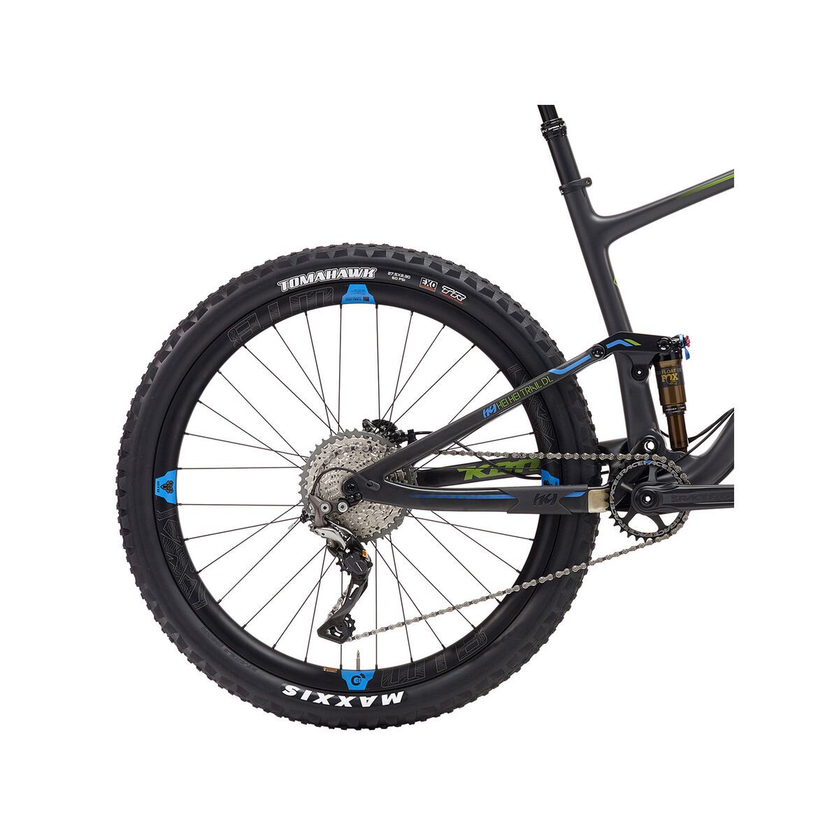 Kona Hei Hei Trail DL, matt carbon/lime/blue - Bild 4