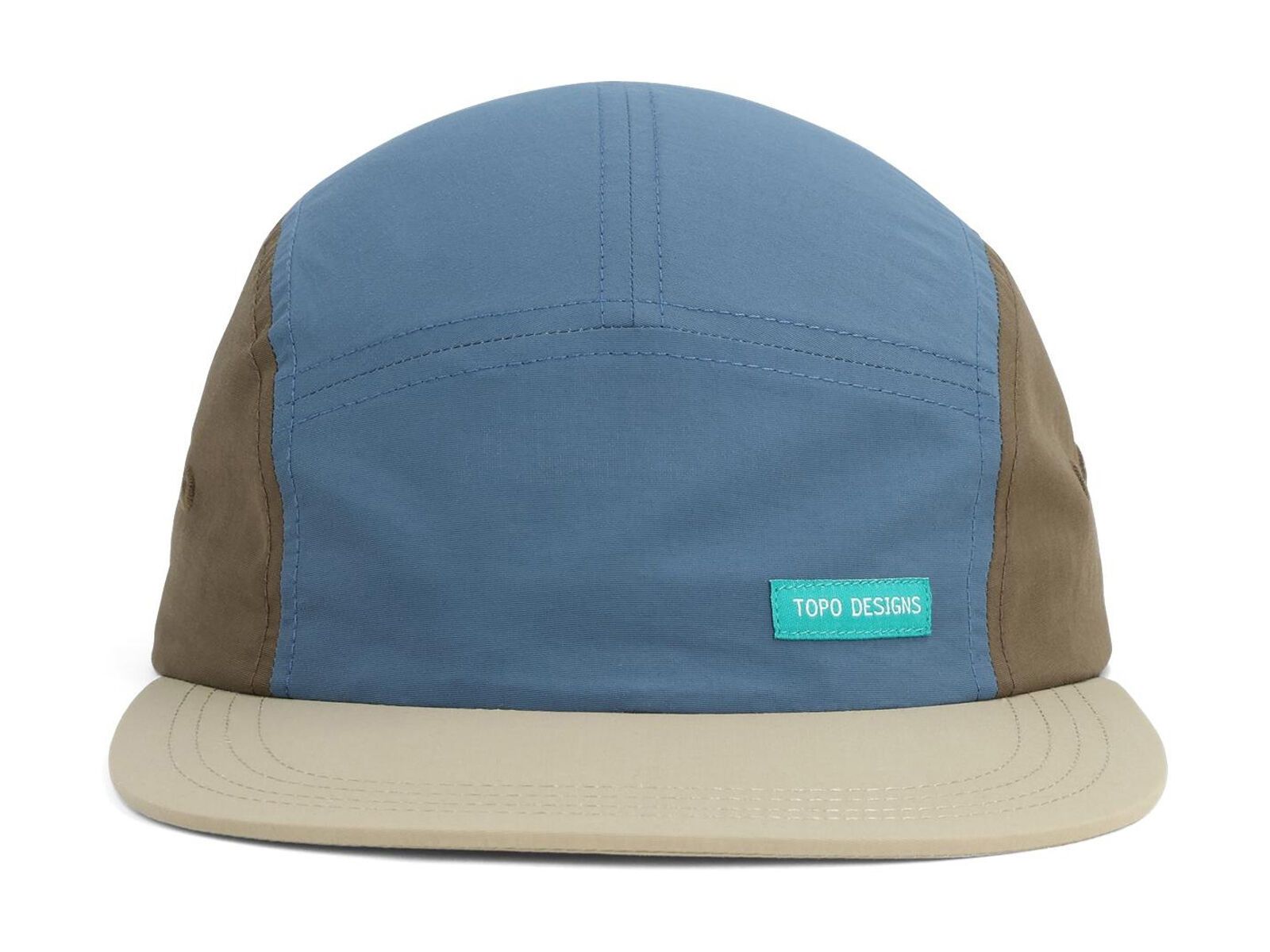 Topo Designs Nylon Camp Hat, stone blue block - Bild 2