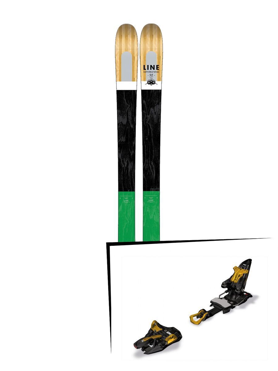 Set: Line Supernatural 92 2017 + Marker Kingpin 13 75-100 mm, black/gold - Skiset - Bild 1