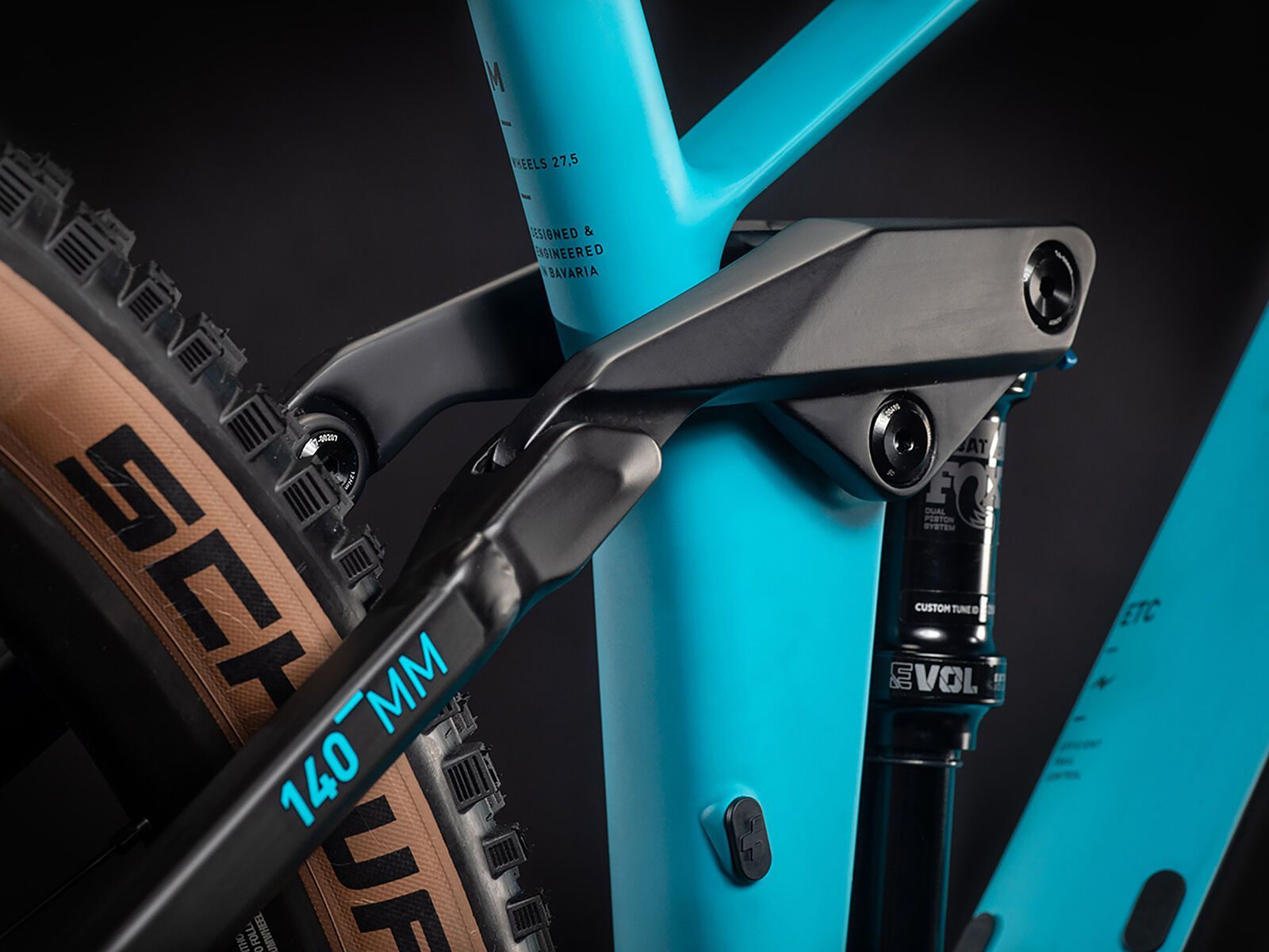 Cube Stereo 140 HPC Race 27.5, petrol´n´red - Bild 3