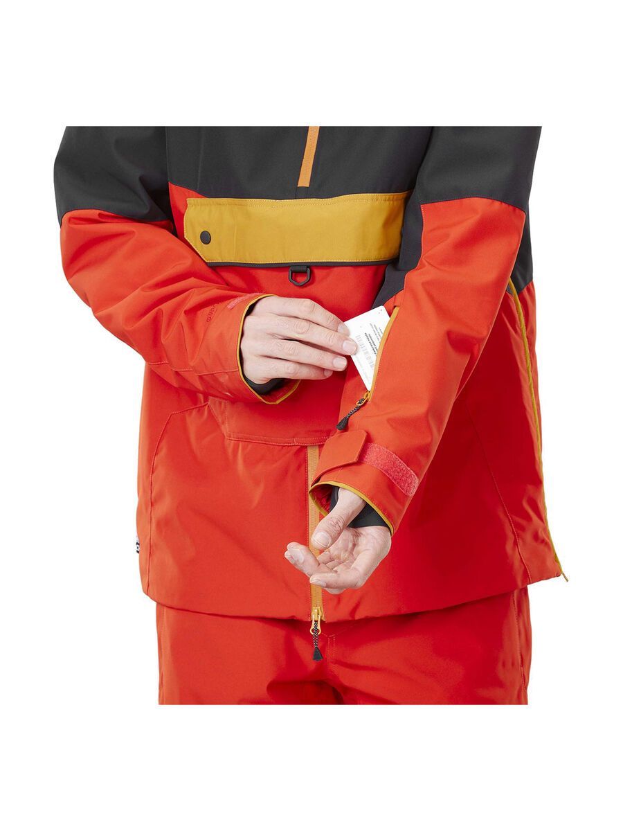 Picture Trifid Jacket, black/pumpkin red - Bild 7