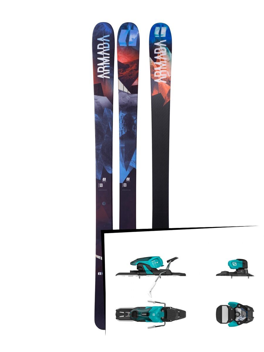 Set: Armada Invictus 99 Ti 2018 + Salomon Warden 11 turquoise/black - Bild 1